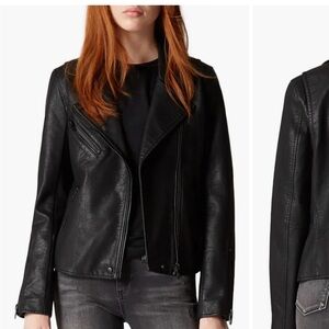 Blank NYC Black Faux Leather Moto Jacket